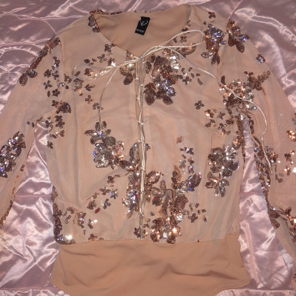 Rose gold bodysuit